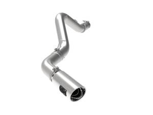 aFe - aFe Large Bore-HD 5 IN 409 SS DPF-Back Exhaust System w/Polished Tip 20-21 GM Truck V8-6.6L - 49-44125-P - Image 1