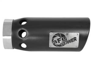 aFe - aFe Power Intercooled Tip Stainless Steel - Black 4in In x 5in Out x 12in L Bolt-On - 49T40501-B121 - Image 3