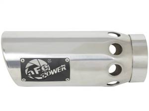 aFe Power Intercooled Tip Stainless Steel - Polished 4in In x 5in Out x 12in L Clamp On - 49T40502-P121