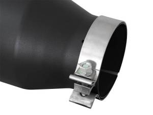 aFe - aFe Power MACH Force-Xp 4in In x 6in Out x 15in L Driver Side Clamp-On 4in 409 SS Exhaust Tip-Black - 49T40601-B15 - Image 3