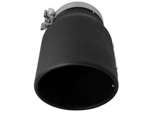 aFe - aFe MACHForce XP 5in 304 Stainless Steel Exhaust Tip 5 In x 7 Out x 12L in Bolt On Right - Black - 49T50702-B12 - Image 5