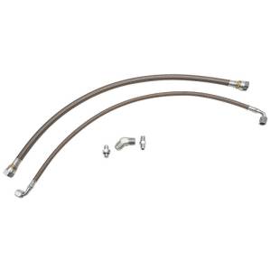 Wehrli Custom Fabrication LB7/LLY/LBZ/LMM Duramax Twin Turbo Oil Line Kit (S500) - WCF100380