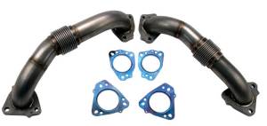 Wehrli Custom Fabrication 2017-2024 L5P Duramax 2" Stainless Up Pipe Kit for OEM Manifolds w/ Gaskets - WCF100624