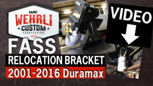 Wehrli Custom Fabrication - Wehrli Custom Fabrication FASS Fuel System Relocation Bracket for 2001-2010 Crew Cab Duramax - WCF100265 - Image 3