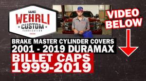 Wehrli Custom Fabrication - Wehrli Custom Fabrication 1999-2024 GM 1500/2500/3500 Billet Aluminum Brake Master Cylinder Cap, Clear Anodized - WCF100215 - Image 2