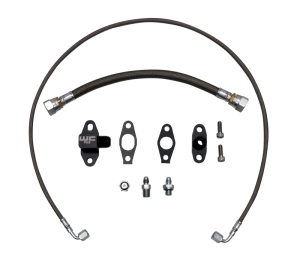 Wehrli Custom Fabrication LB7/LLY/LBZ/LMM/LML Duramax S400 Single Turbo Oil Line Kit - WCF100397