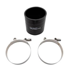 Wehrli Custom Fabrication 3.5" ID x 4" Long Silicone Boot and Clamp Kit - WCF207-111