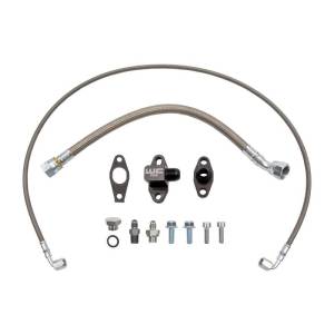 Wehrli Custom Fabrication L5P Duramax S400 Single Turbo Oil Line Kit - WCF100372