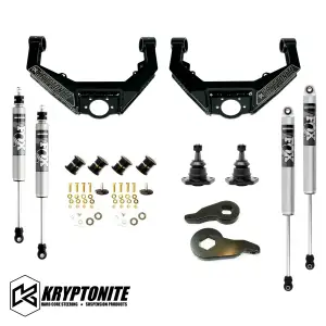 KRYPTONITE - KRYPTONITE STAGE 3 LEVELING KIT WITH FOX SHOCKS GM HD 2001-2010 - Image 1