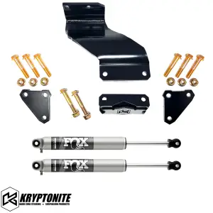 KRYPTONITE - KRYPTONITE RAM 2500/3500 DEATH GRIP DUAL STEERING STABILIZER KIT WITH FOX 2.0 SHOCKS 2014-2024 - Image 2