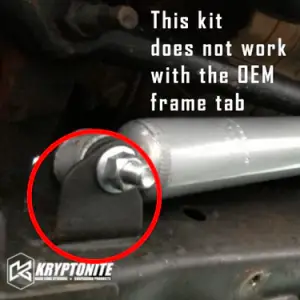 KRYPTONITE - KRYPTONITE BOLT ON FOX STEERING STABILIZER BRACKET GM HD 2015-2025 - Image 4