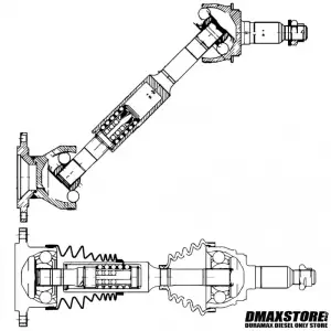 DMAXSTORE - DMAX Extended Travel Front CV Axle Assembly, 2001-2010 LB7/LLY/LBZ/LMM - Image 6
