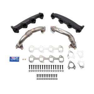 Wehrli Custom Fabrication - Wehrli Custom Fabrication 2001-2004 LB7 Duramax Billet Exhaust Manifold & 2" Stainless Up Pipe Kit - WCF100174 - Image 1