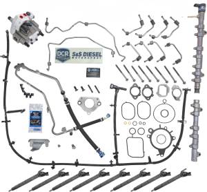 UnderDog Diesel Fuel System Contamination Kit - w/ S&S Diesel DCR Conversion  - for 2015-2016 Ford 6.7L Powerstroke